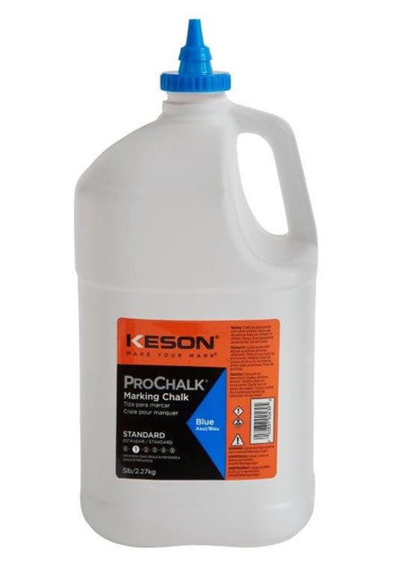 Keson PROCHALK Series 105B Marking Chalk Refill, 5 lb, Blue, Temporary