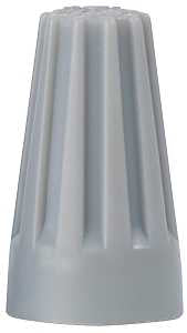 Gardner Bender WireGard GB-1 25-001 Wire Connector, 22 to 16 AWG Wire, Steel Contact, Gray, 25/BAG