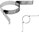 AmeriVent 6HS-SBA Wall Band Assembly, 6 in Dia, Galvanized Steel, Galvanized