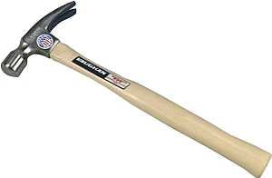 Vaughan 505M Hammer, 24 oz Head, Rip Framing, Straight Claw, Milled Head, Steel Head, 17 in OAL