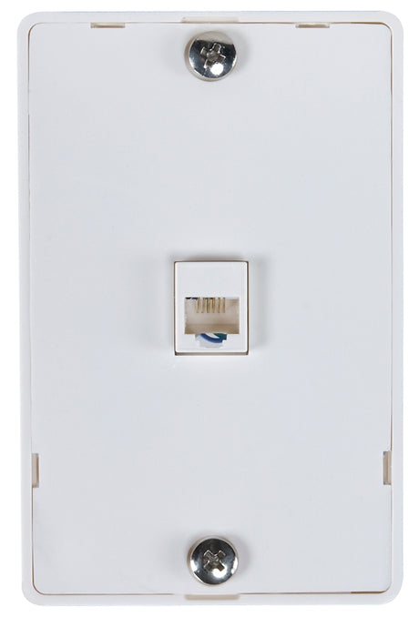 Zenith TW1001WPW Wall Phone Jack, White