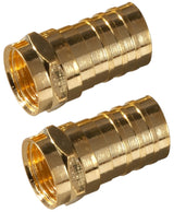 Zenith VA1002RG6CR Crimp-On Connector, F Connector, 2/PK