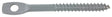 Toolpro 5010 Series Eye Lag Screw, 3 in L Dimensions, Carbon Steel, Zinc