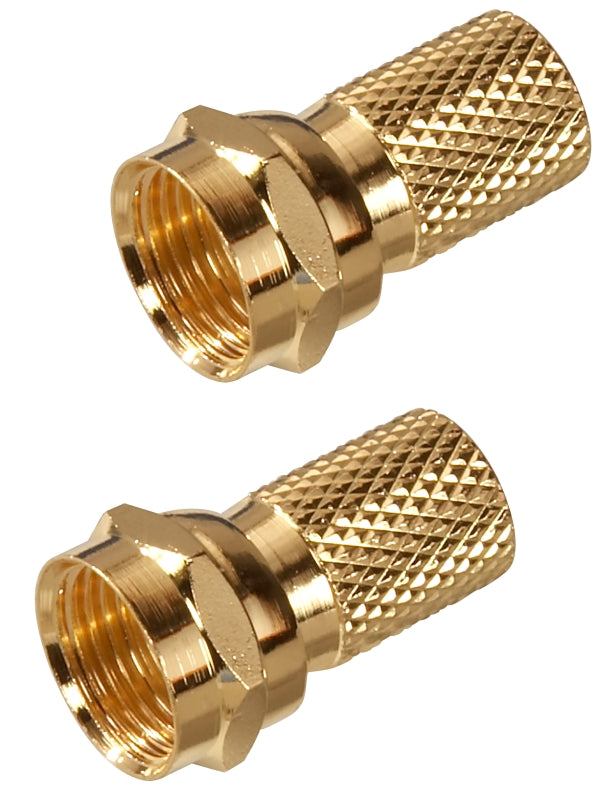 Zenith VA1002RG6TW Twist On Connector, F Connector, Gold