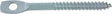 Toolpro 05015 Eye Lag Screw, 3 in L, Carbon Steel, Zinc, 100