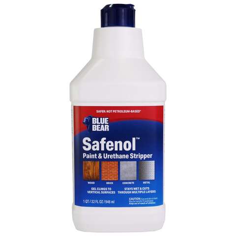 Blue Bear Safenol Paint and Urethane Stripper 1 qt, Pack of 6