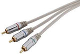 Zenith VC3012COMPON Video Cable, Silver Sheath, 12 ft L