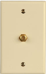 Zenith VW1001WJ1A Wallplate, 4-1/2 in L, 2-3/4 in W, Almond