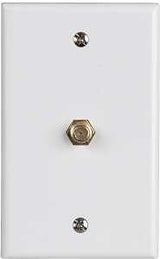 Zenith VW1001WJ1W Wallplate, 4-1/2 in L, 2-3/4 in W, White