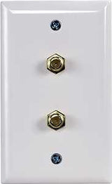 Zenith VW1001WJ2W Wallplate, 4-1/2 in L, 2-3/4 in W, White