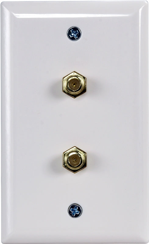 Zenith VW1001WJ2W Wallplate, 4-1/2 in L, 2-3/4 in W, White