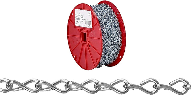 Campbell 072-4027N Single Jack Chain, 16 in, 250 ft L, Steel, Zinc