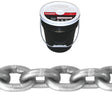 Campbell 0181423 High-Test Chain, 1/4 in, 150 ft L, 2600 lb Working Load, 43 Grade, Carbon Steel, Zinc