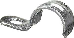 Halex 61110B Conduit Strap, 1 in, 1 in L, Steel, Zinc-Plated