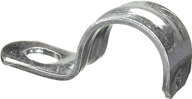 Halex 61110B Conduit Strap, 1 in, 1 in L, Steel, Zinc-Plated