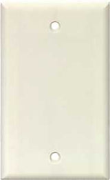 Arrow Hart 2129 2129W-BOX Wallplate, 4.95 in L, 2-3/4 in W, 0.08 in Thick, 1 -Gang, Polycarbonate, White, Pack of 25