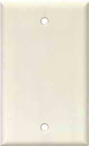 Arrow Hart 2129 2129W-BOX Wallplate, 4.95 in L, 2-3/4 in W, 0.08 in Thick, 1 -Gang, Polycarbonate, White, Pack of 25