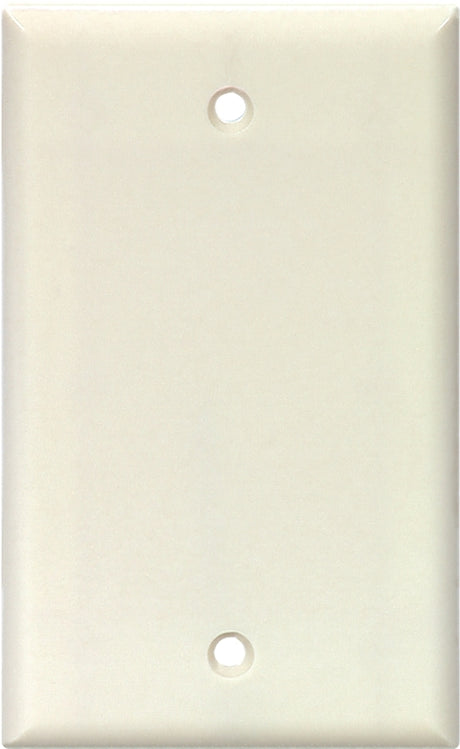 Arrow Hart 2129 2129W-BOX Wallplate, 4.95 in L, 2-3/4 in W, 0.08 in Thick, 1 -Gang, Polycarbonate, White, Pack of 25