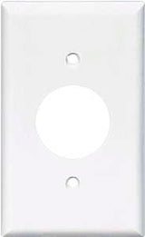 Eaton Wiring Devices 2131W-BOX Single Receptacle Wallplate, 4-1/2 in L, 2-3/4 in W, 1 -Gang, Thermoset, White