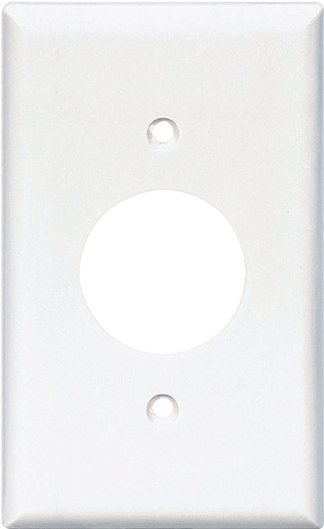 Eaton Wiring Devices 2131W-BOX Single Receptacle Wallplate, 4-1/2 in L, 2-3/4 in W, 1 -Gang, Thermoset, White