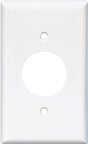 Eaton Wiring Devices 2131W-BOX Single Receptacle Wallplate, 4-1/2 in L, 2-3/4 in W, 1 -Gang, Thermoset, White