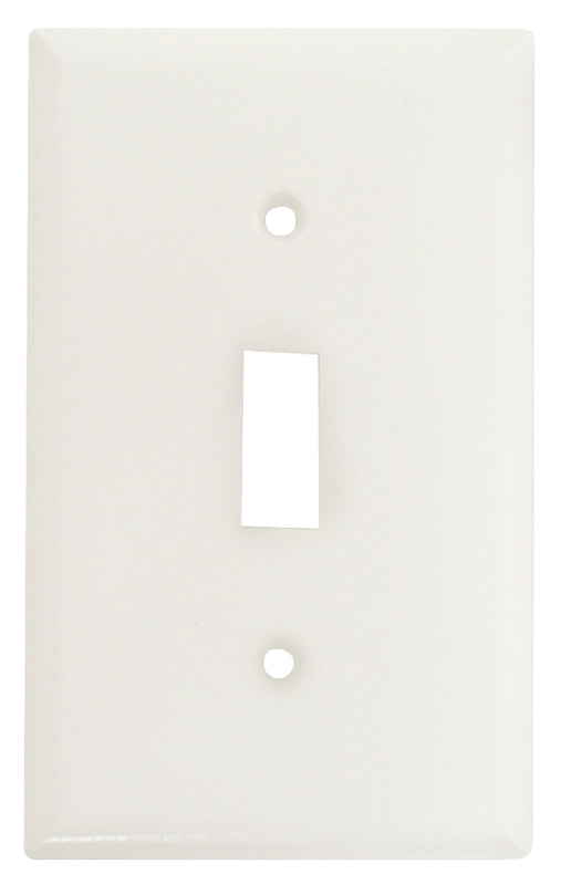 WALL PLATE TOGGLE 1GANG WHITE, Pack of 25