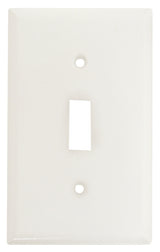 WALL PLATE TOGGLE 1GANG WHITE, Pack of 25