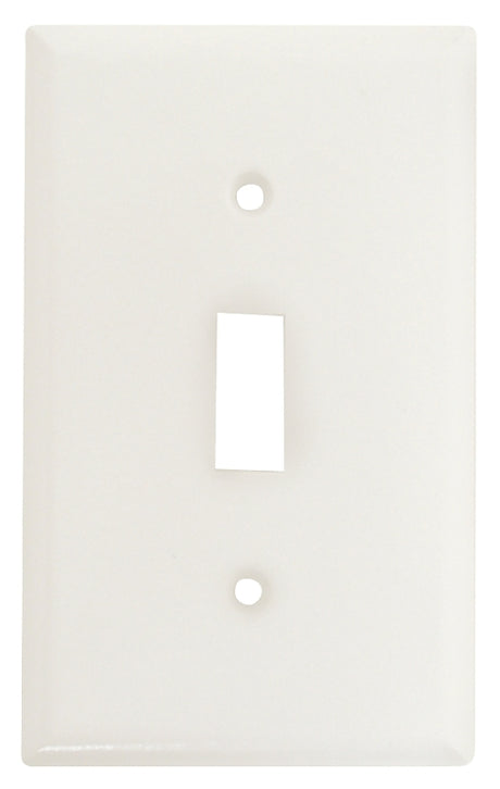 WALL PLATE TOGGLE 1GANG WHITE, Pack of 25