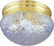 Boston Harbor F14BB01-80033L Two Light Round Ceiling Fixture, 120 V, 60 W, 2-Lamp, A19 or CFL Lamp