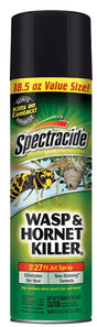 Spectracide HG-97221 Wasp and Hornet Killer, Liquid, Spray Application, Outdoor, 18.5 oz Aerosol Can
