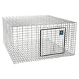 Pet Lodge AH2424 Rabbit Hutch, 24 in W, 24 in D, 16 in H, Steel/Vinyl, Galvanized