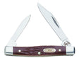 Case XX 00083 Folding Pocket Knife, 2, 1.47 in L Blade, Stainless Steel Blade, 2-Blade, Jigged Handle, Brown Handle