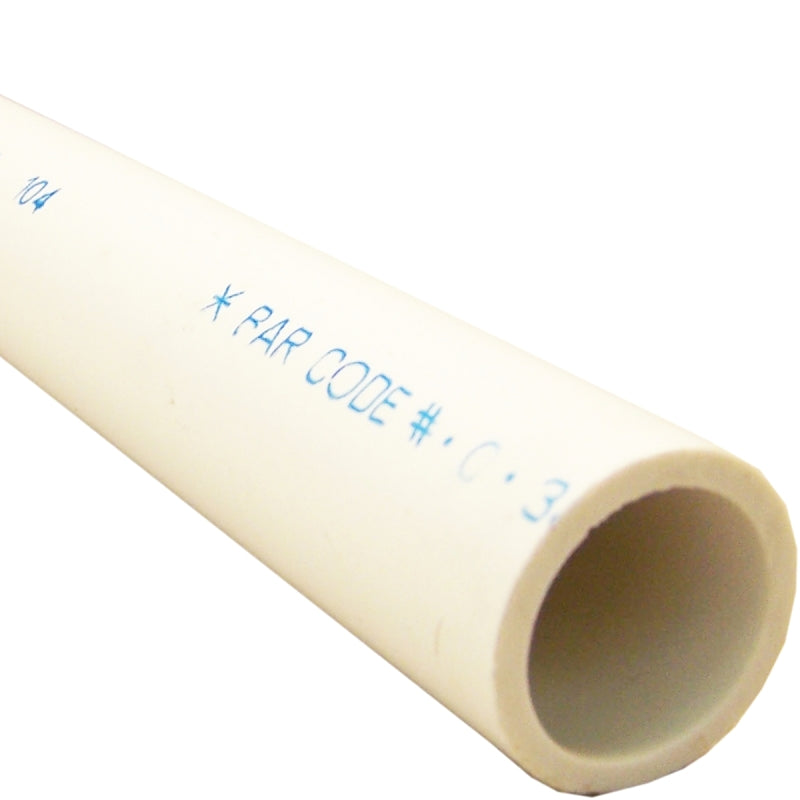 JM Eagle SDR Series 32862 Pipe, 1-1/4 in, 10 ft L, Solvent Weld, SDR 21 Schedule, PVC