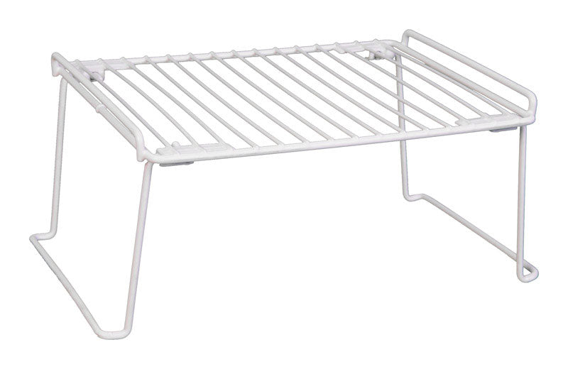 Grayline Life Organized 6 in. H X 9 in. W X 14 in. L PE Coated White Stackable Shelf