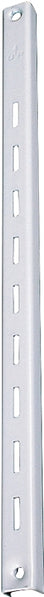 Knape & Vogt 80 80 WH 48 Series Shelf Standard, White, 320 lb, 16 ga Thick Material, 5/8 in W, 48 in H, Steel, Pack of 10