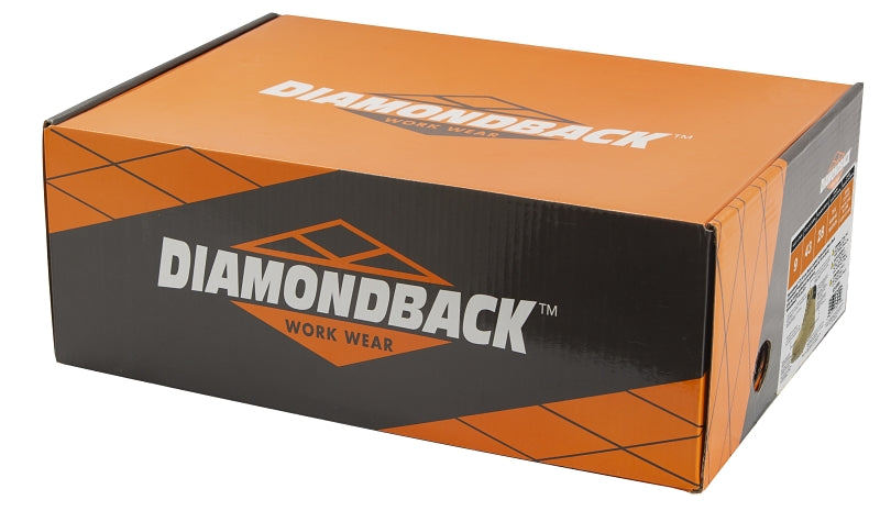 Diamondback 1-10 Work Boots, 10, Extra Wide W, Tan, Suede Leather, Lace-Up, With Lining