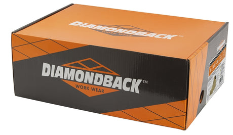 Diamondback 1-10 Work Boots, 10, Extra Wide W, Tan, Suede Leather, Lace-Up, With Lining