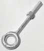 Baron 24-3/8X2-1/2 Eye Bolt, 3/8 in Thread, 1-1/2 in L Thread, 3/4 in ID x 1-1/2 in OD Dia Eye, 2-1/2 in L Shank