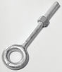 Baron 24-1/2X3-1/4 Eye Bolt, 1/2 in Thread, 2200 lb Working Load, Galvanized Steel