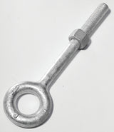 Baron 24-5/8X4 Eye Bolt, 5/8 in Thread, 2 in L Thread, 1-1/4 in ID x 2-1/2 in OD Dia Eye, 4 in L Shank, Galvanized Steel