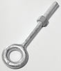 Baron 24-5/8X4 Eye Bolt, 5/8 in Thread, 2 in L Thread, 1-1/4 in ID x 2-1/2 in OD Dia Eye, 4 in L Shank, Galvanized Steel