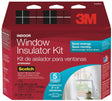 Scotch 2141 Window Insulation Kit, 0.75 in Thick, 17.5 ft L, Plastic, Clear
