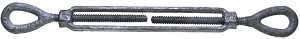 Baron 15-1/2X12 Turnbuckle, 2200 lb Working Load, 1/2 in Thread, Eye, Eye, 12 in L Take-Up, Galvanized Steel