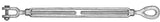 Baron 18-1/2X9 Turnbuckle, 2200 lb Working Load, 1/2 in Thread, Jaw, Eye, 9 in L Take-Up, Galvanized Steel