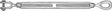 Baron 18-5/8X6 Turnbuckle, 3500 lb Working Load, 5/8 in Thread, Jaw, Eye, 6 in L Take-Up, Galvanized Steel