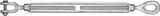 Baron 18-5/8X6 Turnbuckle, 3500 lb Working Load, 5/8 in Thread, Jaw, Eye, 6 in L Take-Up, Galvanized Steel