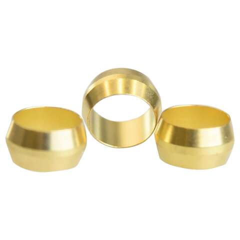 ATC 3/8 in. Compression X 3/8 in. D Compression Brass Sleeve, Pack of 5