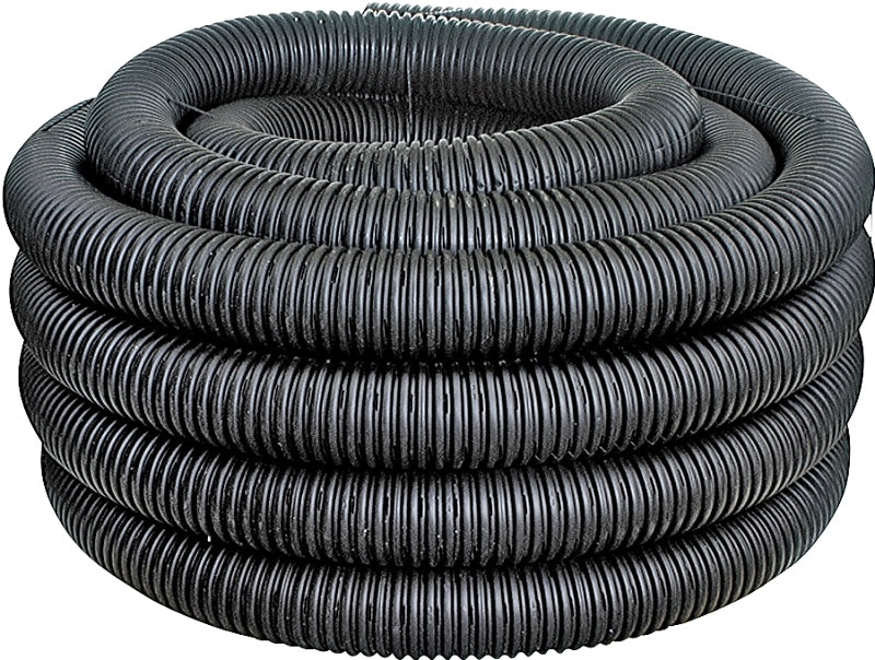 ADS 04010100 Pipe Tubing, Perforated, HDPE, 100 ft L