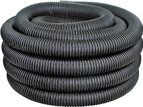 ADS 04010100 Pipe Tubing, Perforated, HDPE, 100 ft L