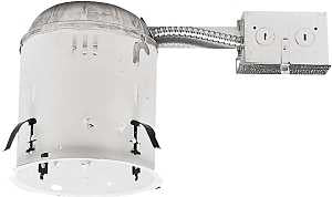 Halo H5RT Light Housing, 5 in Dia Recessed Can, Steel, White